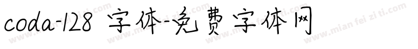 coda-128 字体字体转换